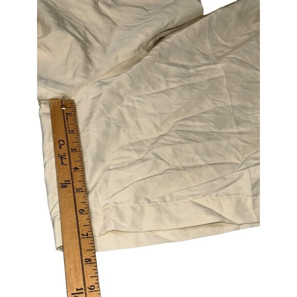 La Cabana Mens Pleated Cream Shorts Size 40 Rayon/Polyester Blend - Picture 7 of 8
